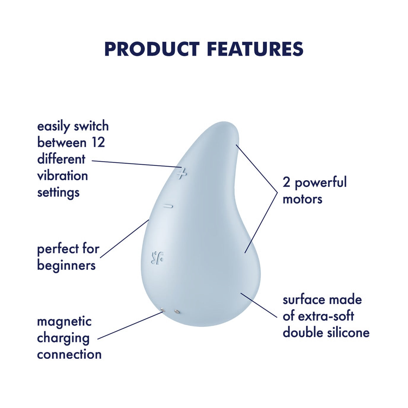 Dew Drop Lay-On Vibrator by Satisfyer