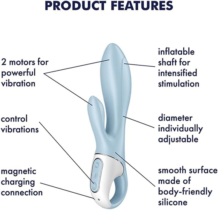 Air Pump Bunny 1 Inflatable Rabbit Vibrator by Satisfyer
