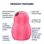 Pro To Go 1 Air Pulse Stimulator + Vibration by Satisfyer