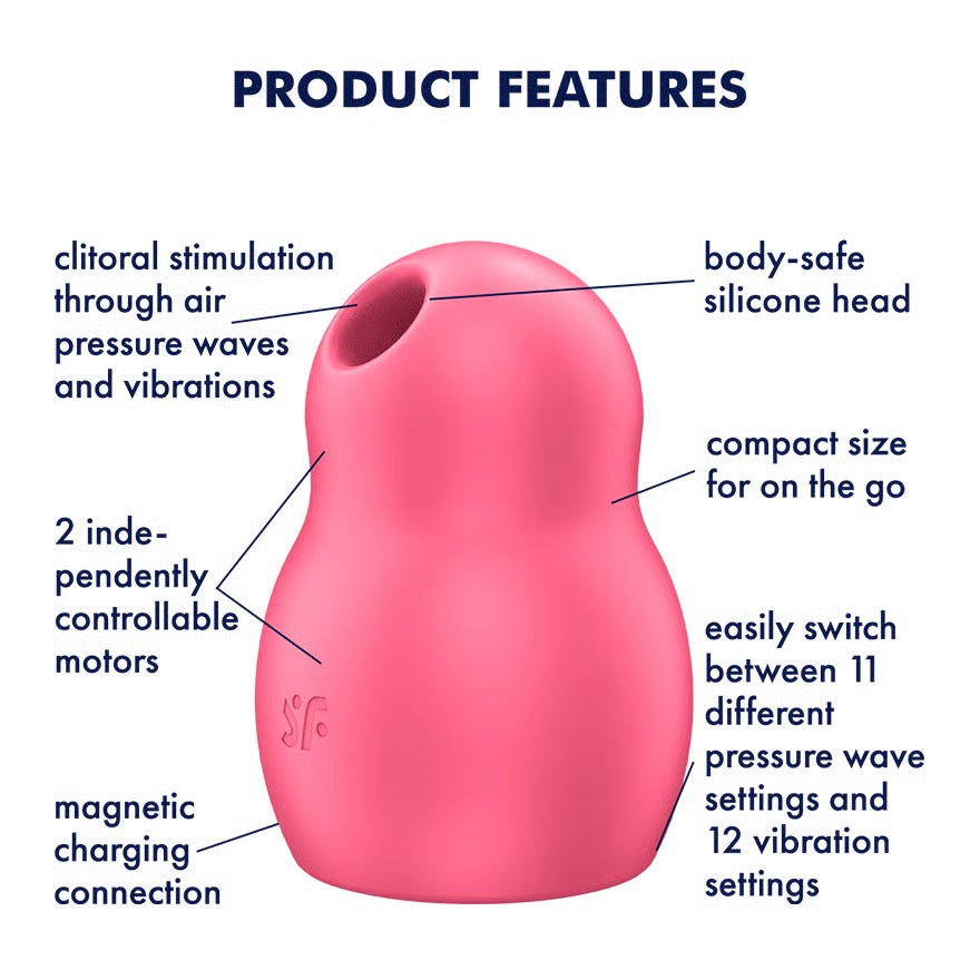 Pro To Go 1 Air Pulse Stimulator + Vibration by Satisfyer