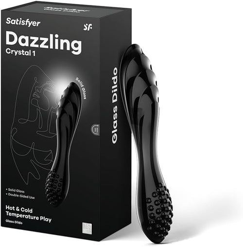 Dazzling Crystal 1 Glass Dildo by Satiafyer
