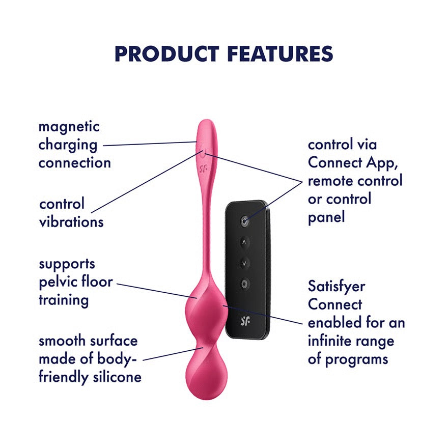 Love Birds 2 Vibrating Kegel Balls by Satisfyer