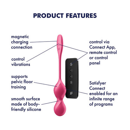 Love Birds 2 Vibrating Kegel Balls by Satisfyer